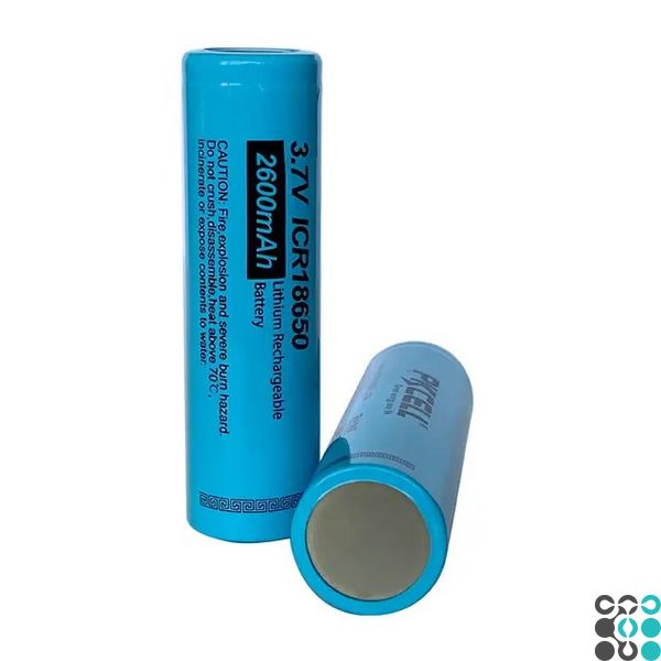 Акумулятор PKCELL Li-Ion ICR18650 2600mAh 3,7V FLAT TOP pkc-18650-2600ft фото