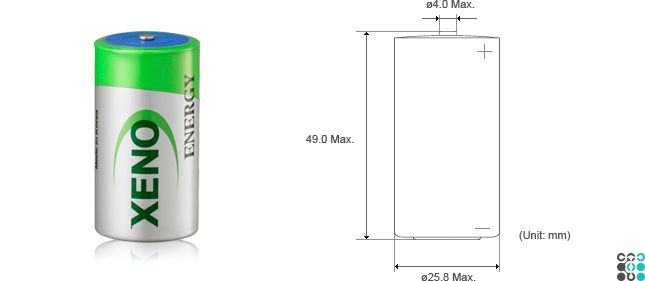 Літієва батарейка Xeno XL-145F/STD 3.6V 8500 mAh xeno-xl145f-std фото