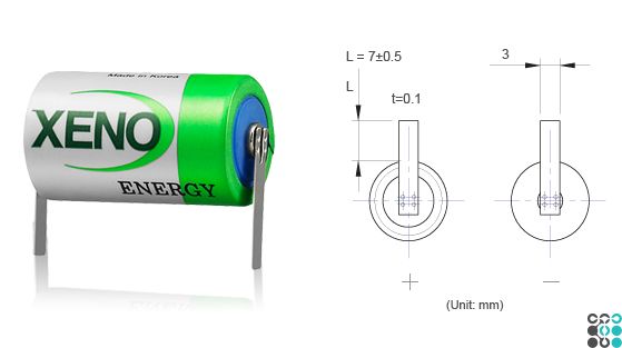 Літієва батарейка Xeno XL-055F/T1 3.6V 1650 mAh xeno-xl055f-t1 фото