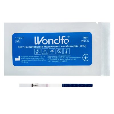 Тест для виявлення марихуани/канабіноїдів (THC) WONDFO W19-S фото