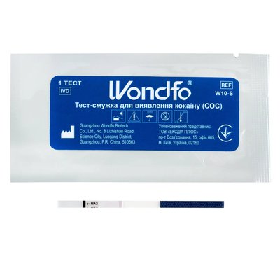 Тест для виявлення кокаїну (COC) WONDFO W10-S фото