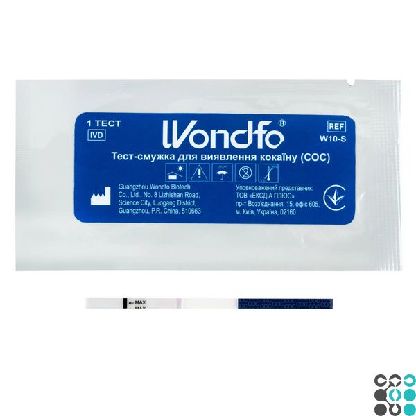 Тест для виявлення кокаїну (COC) WONDFO W10-S фото