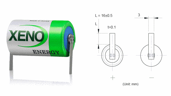 Літієва батарейка Xeno XL-205F/T1 3.6V 19000 mAh xeno-xl205f-t1 фото